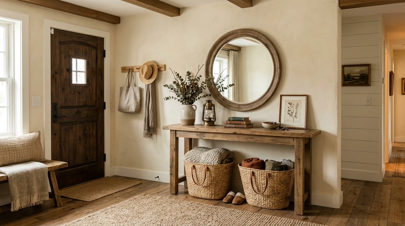 Let the door area feel framed and intentional inspiration for an entryway.